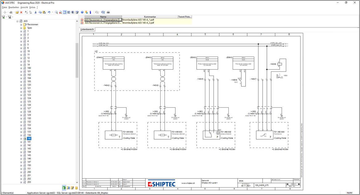 Shiptec: Optimierte Erstellung von Schemata mit Engineering Base Der objektorientierte Datenbankansatz von Engineering Base macht die Erstellung von u.a. Heiz-, Kühlwasser- und Elektroschemata effizienter. Es bleibt mehr Zeit für andere Aufgaben.
